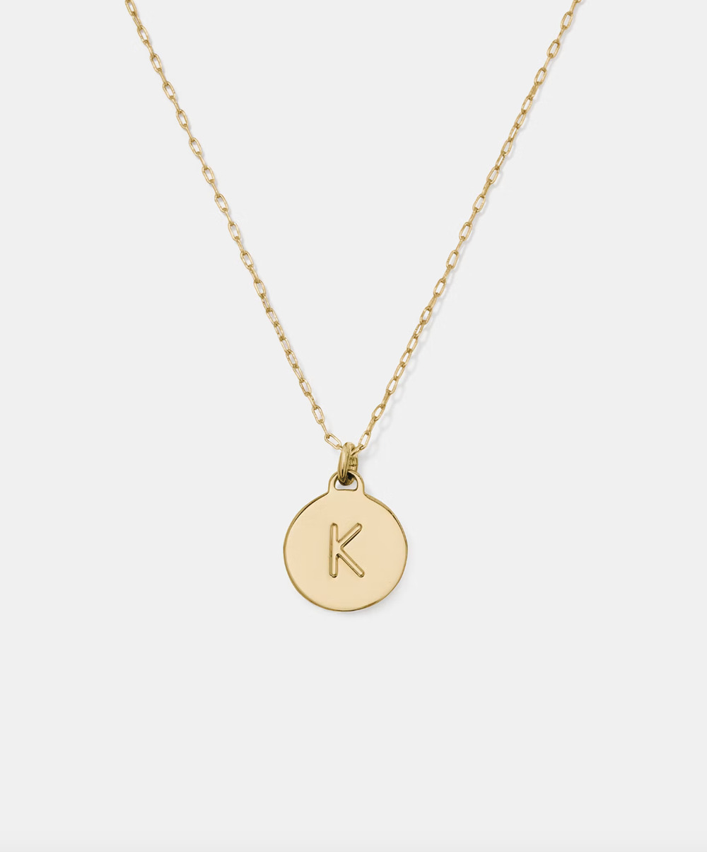 kate spade new york gold plated Initial K Pendant Necklace - NWT